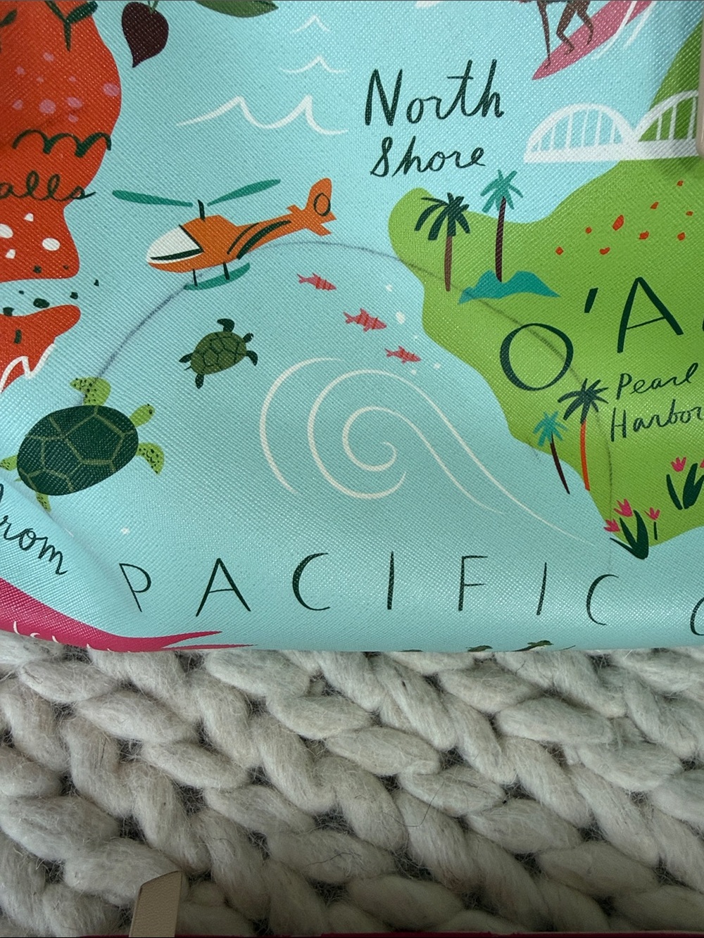 Spartina 449 Hawaii Large Tote & Matching Wallet Set Coastal Beach Bag - Picture 6 of 13